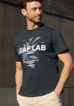 Shirt met ronde hals en print