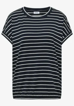 Shirt met ronde hals en strepen
