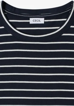 Shirt met ronde hals en strepen