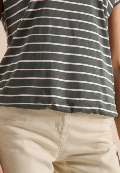 Shirt met ronde hals en strepen