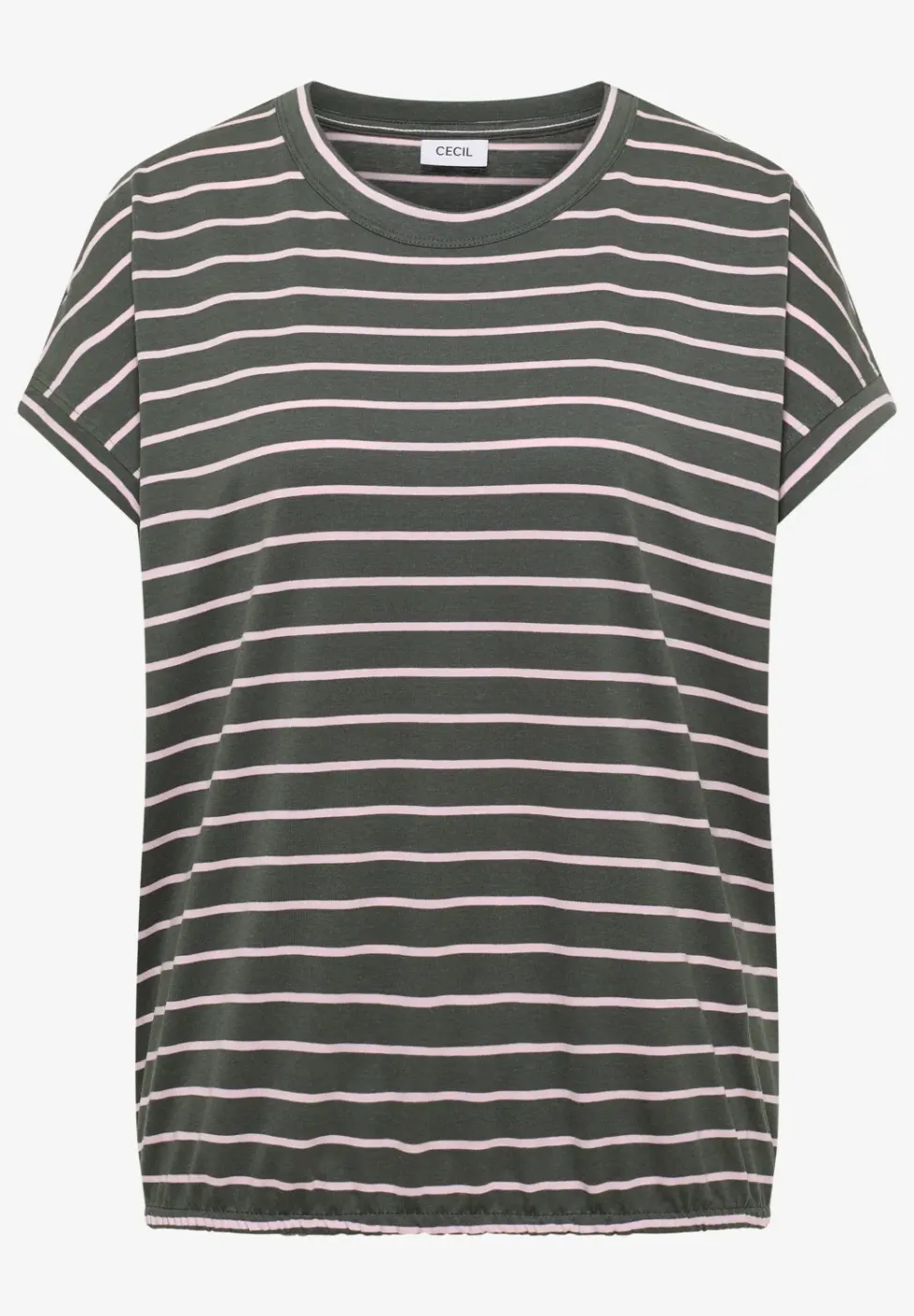 Shirt met ronde hals en strepen