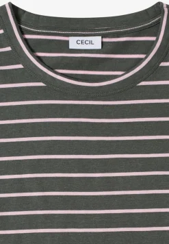 Shirt met ronde hals en strepen