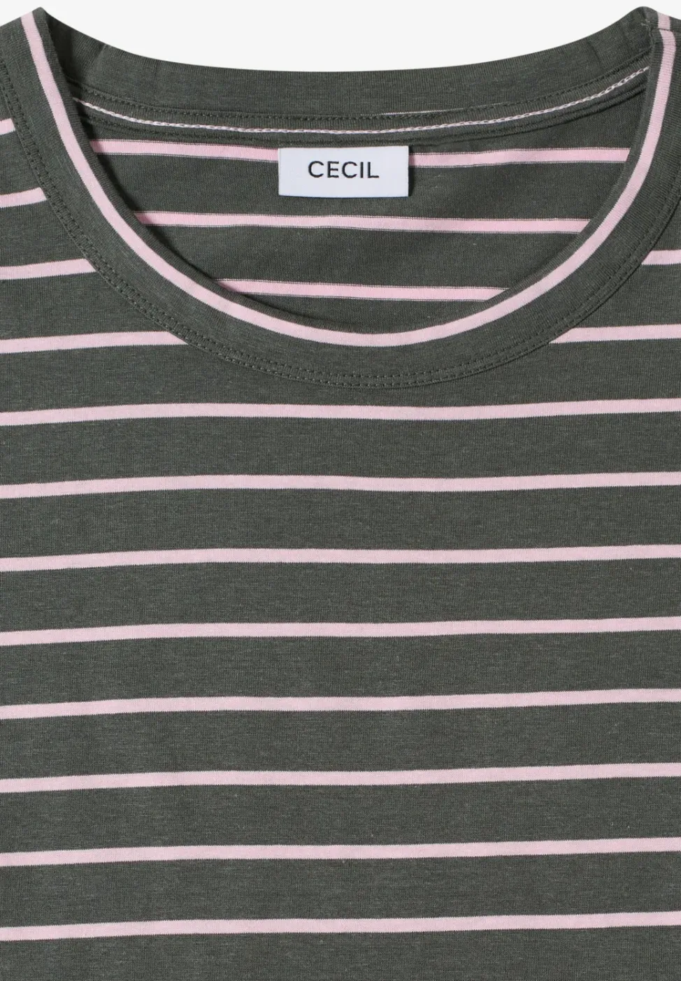 Shirt met ronde hals en strepen
