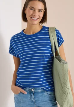 Shirt met ronde hals en strepen
