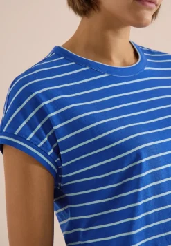 Shirt met ronde hals en strepen