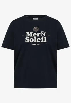 Shirt met ronde hals en tekst