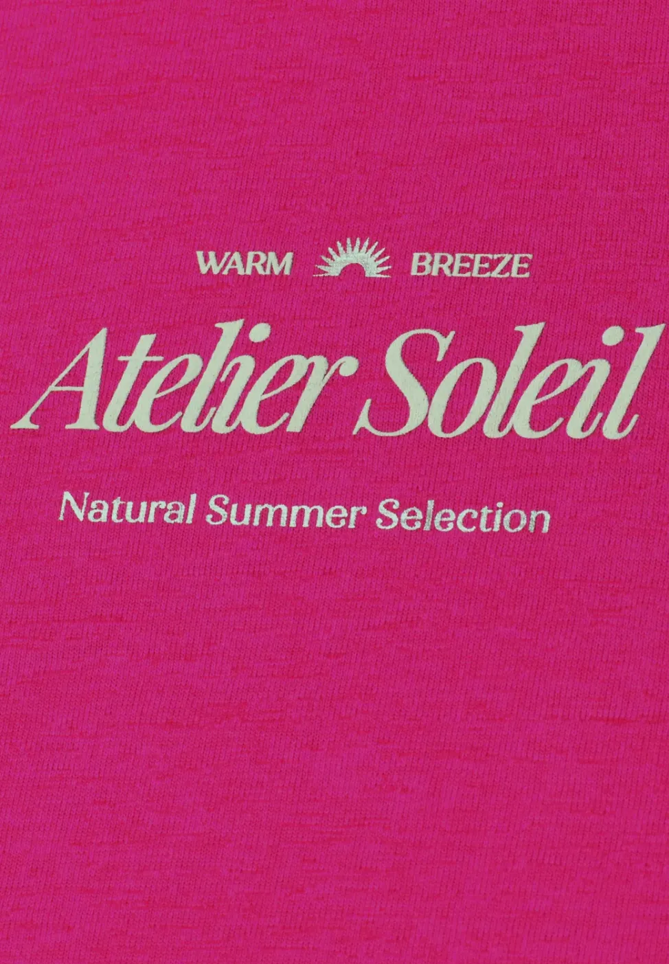 Shirt met ronde hals en tekst