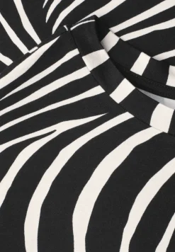 Shirt met ronde hals en trekkoord
