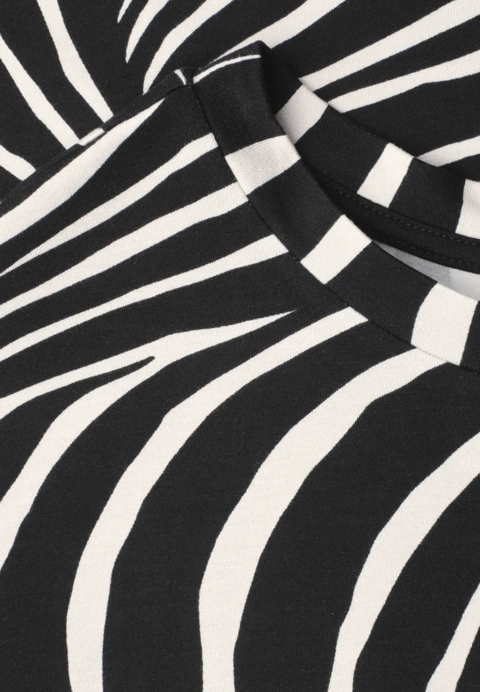 Shirt met ronde hals en trekkoord
