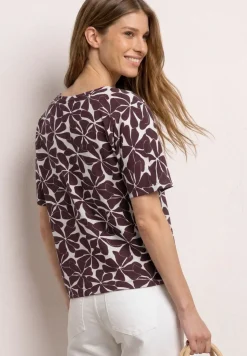 Shirt met ronde hals en zebraprint