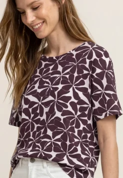 Shirt met ronde hals en zebraprint