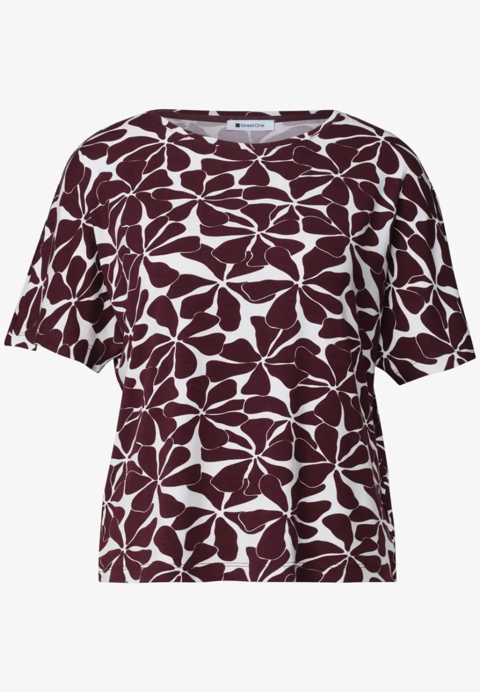 Shirt met ronde hals en zebraprint