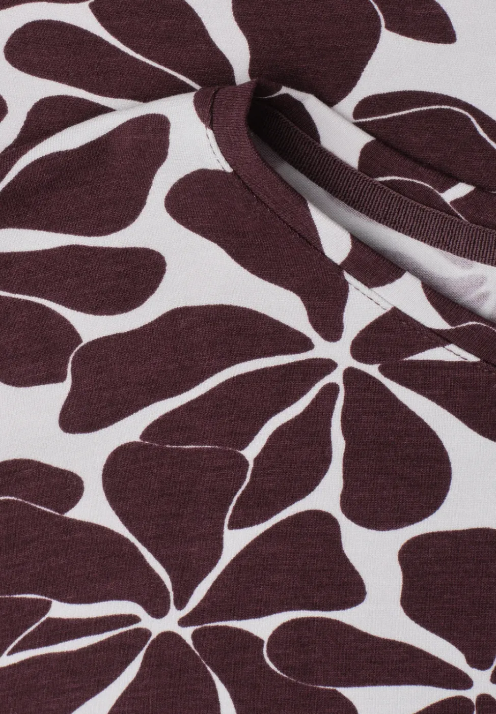 Shirt met ronde hals en zebraprint