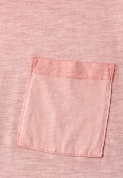 Shirt met ronde hals in garment dye-look