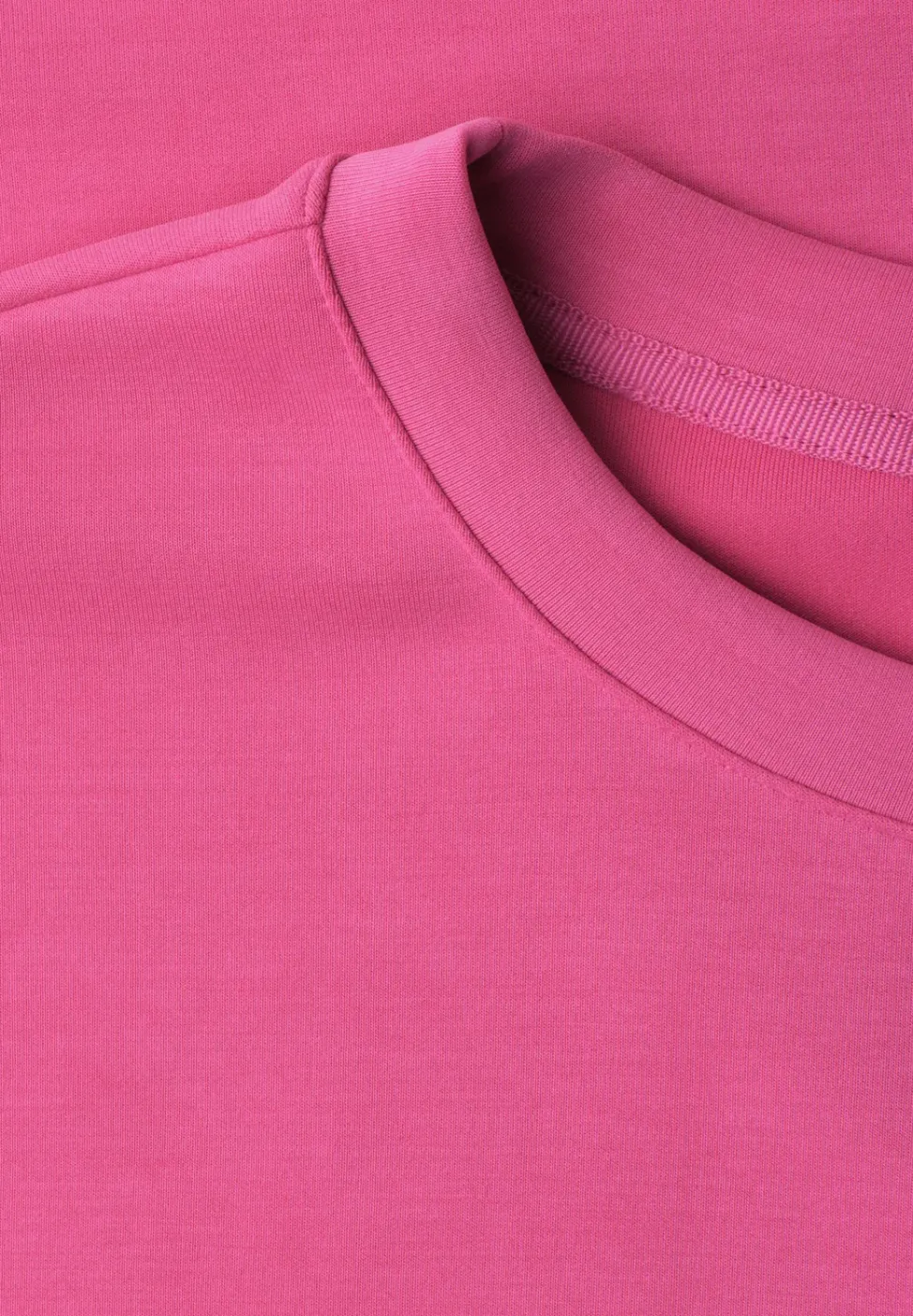 Shirt met ronde hals in Silk-Look