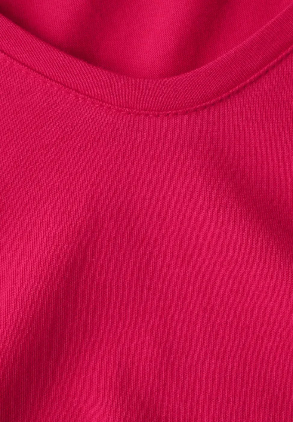 Shirt met ronde V-hals