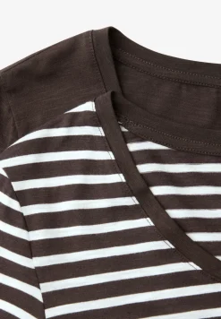 Shirt met ronde V-hals in een pak van 2