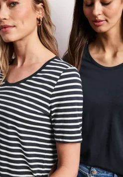Shirt met ronde V-hals in een pak van 2
