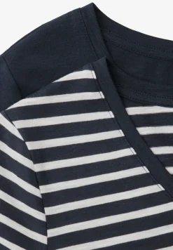 Shirt met ronde V-hals in een pak van 2