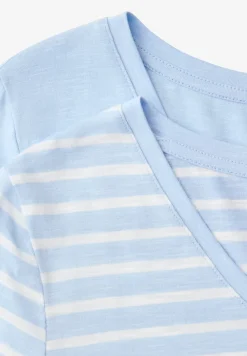 Shirt met ronde V-hals in een pak van 2
