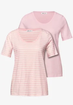 Shirt met ronde V-hals in een pak van 2