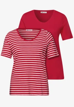 Shirt met ronde V-hals in een pak van 2