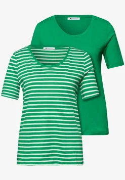 Shirt met ronde V-hals in een pak van 2