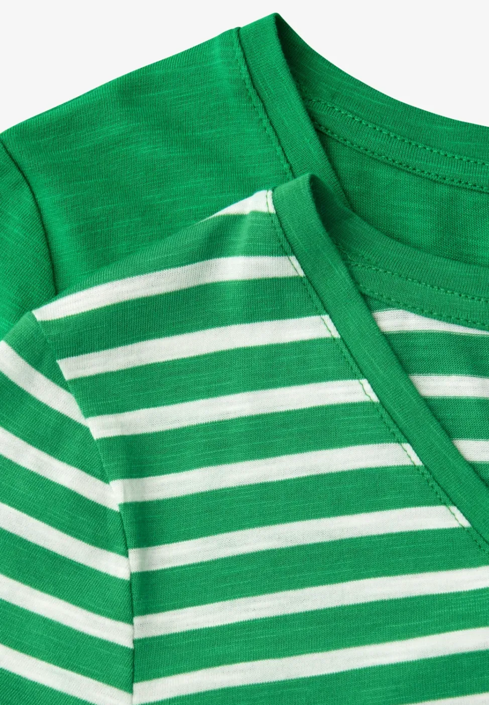 Shirt met ronde V-hals in een pak van 2