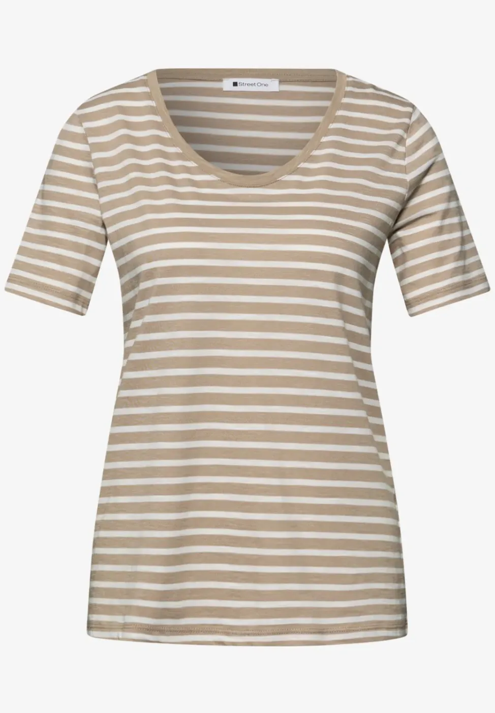 Shirt met ronde V-hals in een pak van 2
