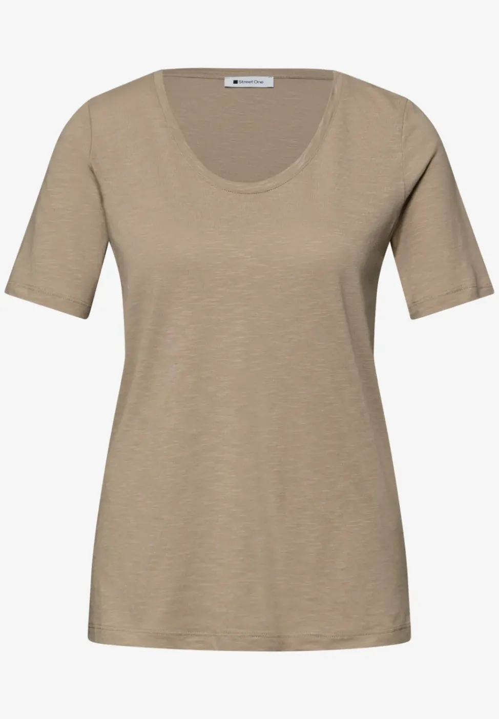 Shirt met ronde V-hals in een pak van 2