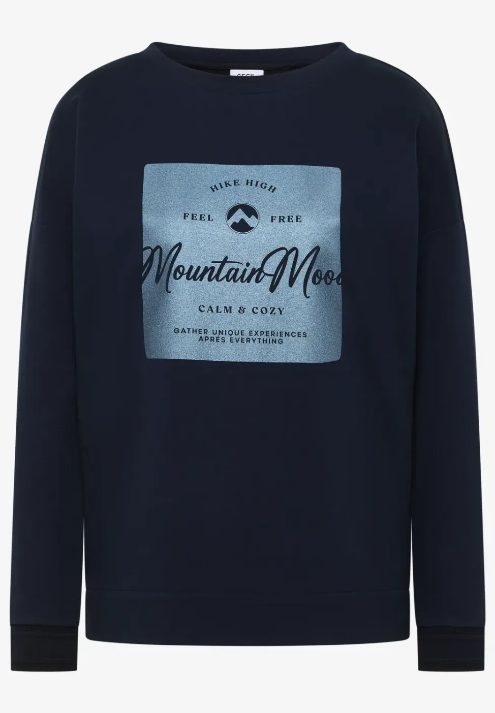 Shirt met satijnen print