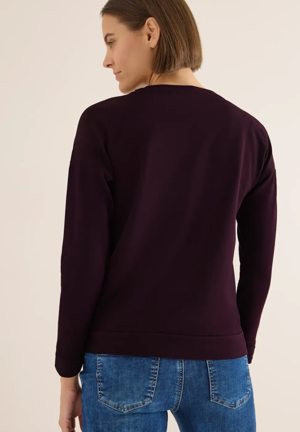 Shirt met satijnen print