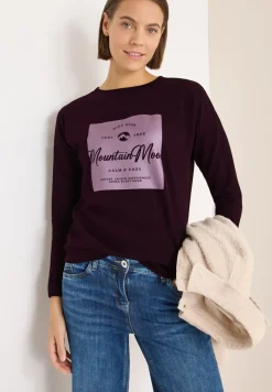 Shirt met satijnen print