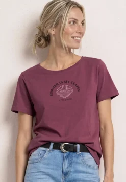 Shirt met schelpenprint
