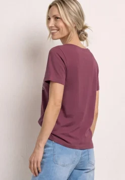 Shirt met schelpenprint