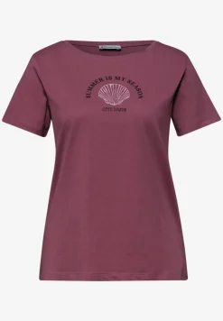Shirt met schelpenprint