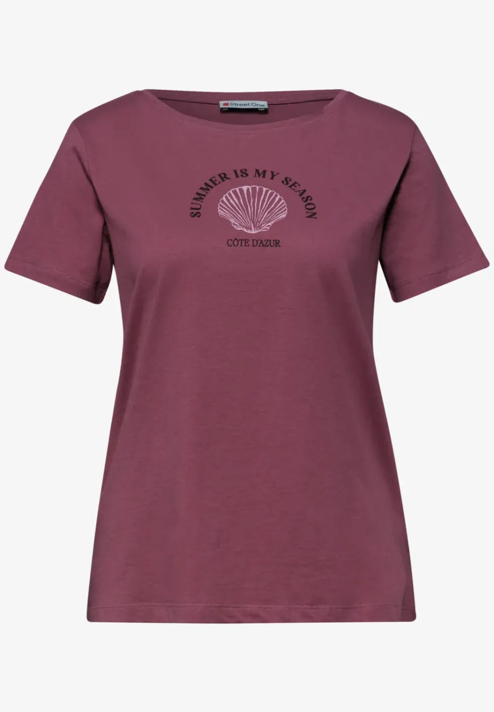 Shirt met schelpenprint