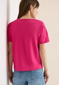 Shirt met schouderdetail