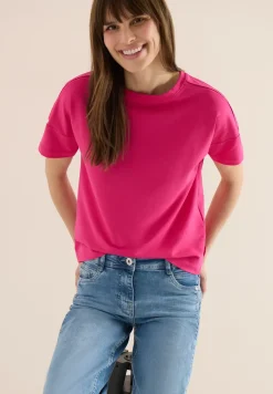 Shirt met schouderdetail