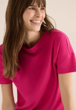 Shirt met schouderdetail