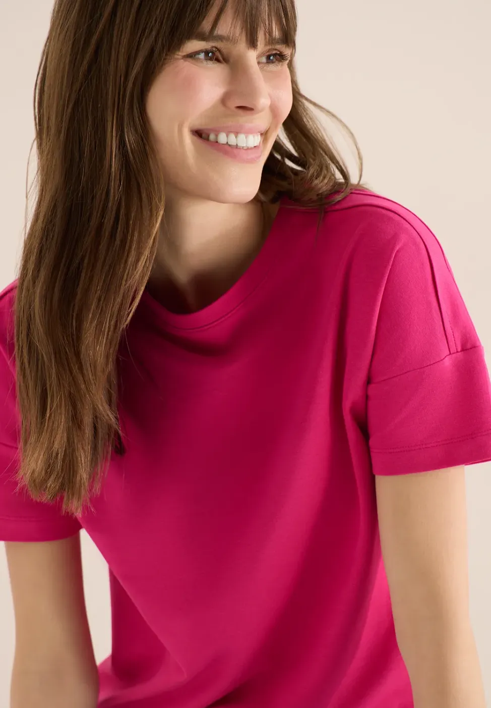 Shirt met schouderdetail
