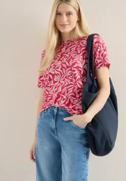 Shirt met schouderdetail