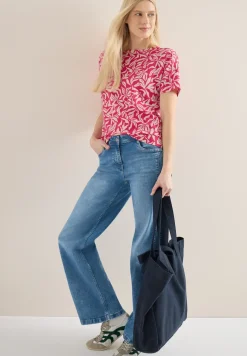 Shirt met schouderdetail