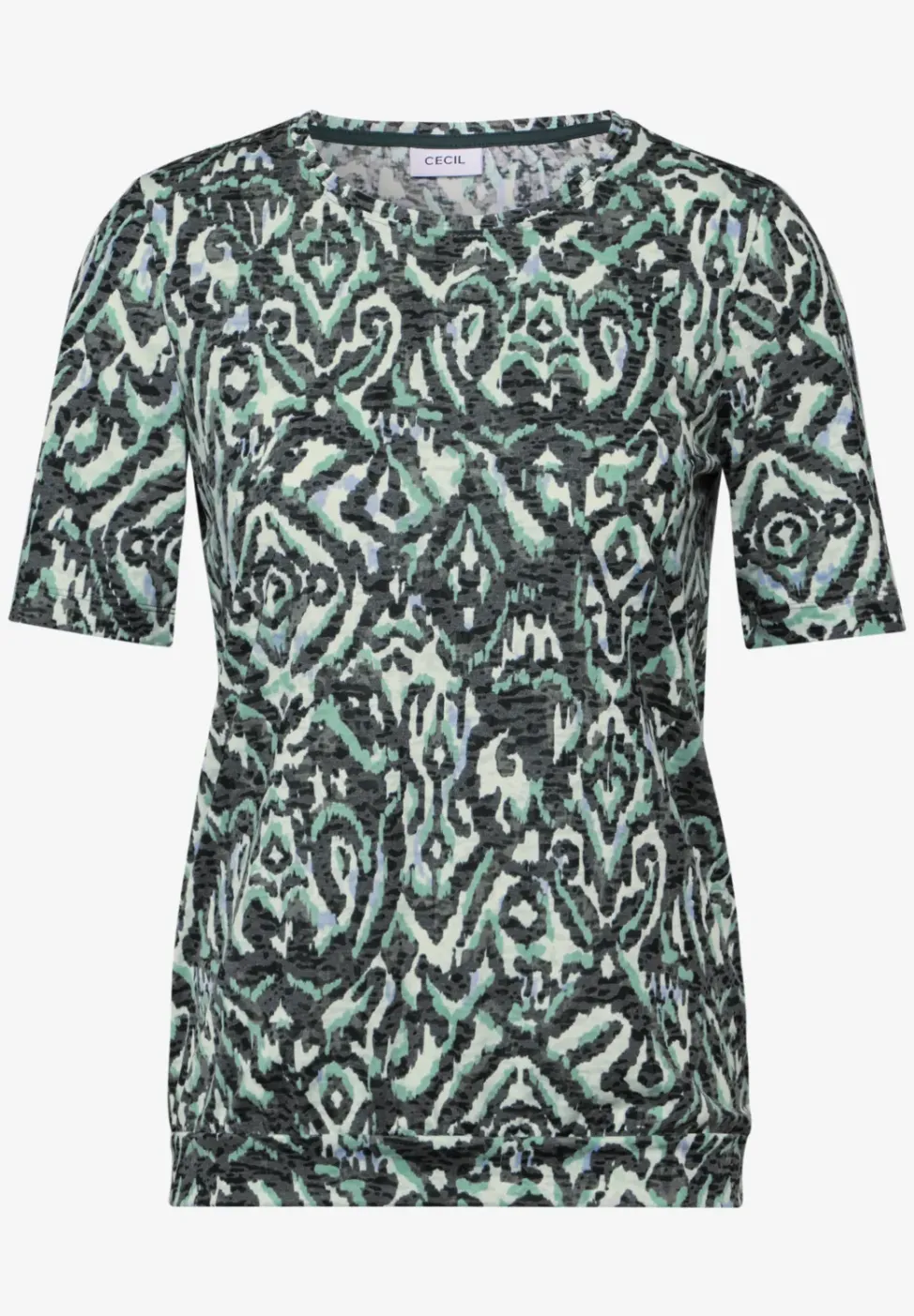 Shirt met sierpatroon