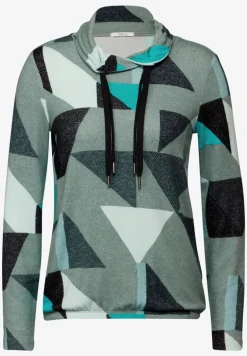 Shirt met sjaalkraag