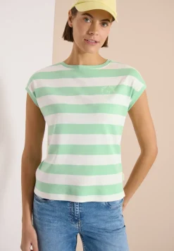 Shirt met strepen en printdetail