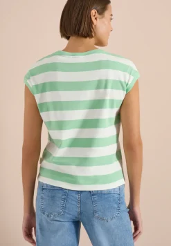 Shirt met strepen en printdetail