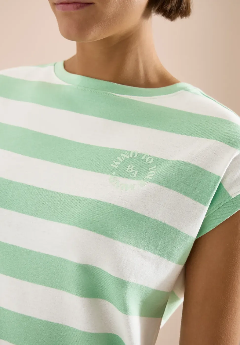 Shirt met strepen en printdetail
