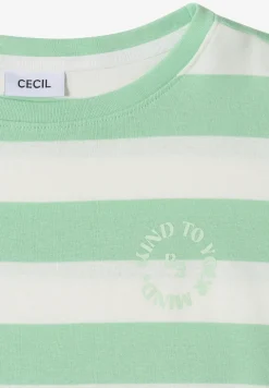 Shirt met strepen en printdetail