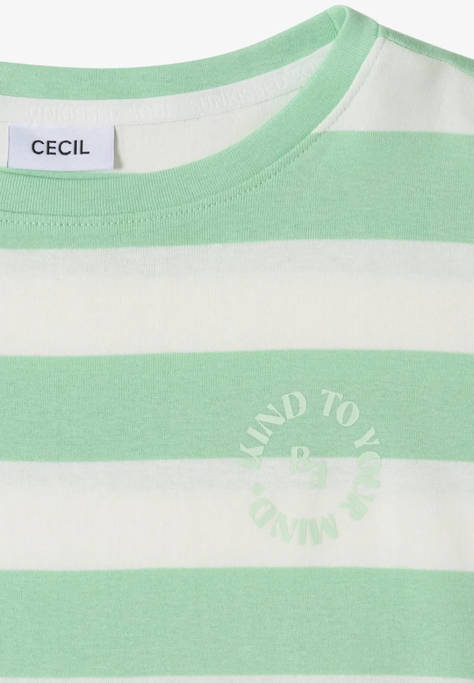 Shirt met strepen en printdetail